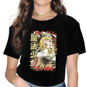 Аниме Puella Magi Madoka Magica Mami Tomoe Тениска Harajuku Алтернативна Женска Тениска от Полиестер С Кръгло деколте