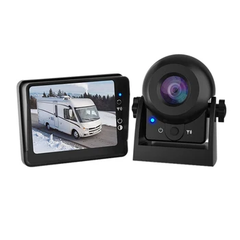 Безжична камера за обратно виждане WiFi с 4,3-инчов LCD монитор IP68 Водоустойчив комплект камера за обратно виждане за лек камион