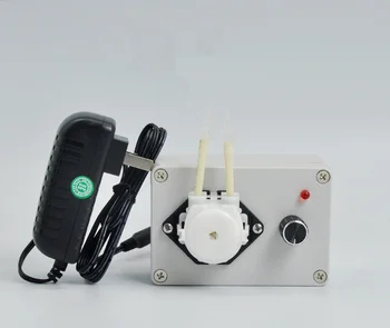 Безшумен самовсасывающий дозиращият помпа с регулируем дебит от 110-240 + адаптер за променлив ток