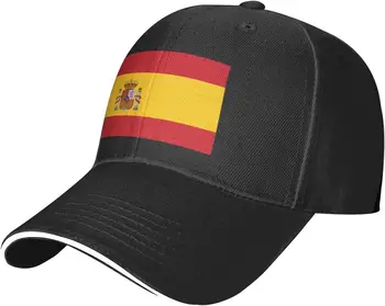 Бейзболна шапка с флага на Испания е Забавна Шапка, Регулируеми Бейзболни Шапки, Мъжки Спортна Шапка