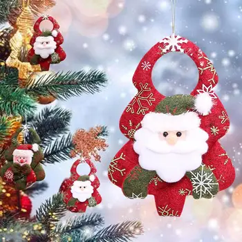 Весела Коледа Декорации Бижута направи си САМ Коледен Подарък на Дядо Коледа, Снежен човек Дърво Висулка Кукла се Закача За Дома Ноел Натал Честит Нов O0L0