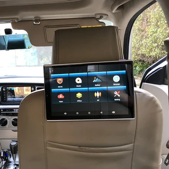 Видео плейър на облегалката на седалката на автомобила Специален облегалката за глава Android 12.0 с монитор за система за забавление на задната седалка на Toyota Land Cruiser