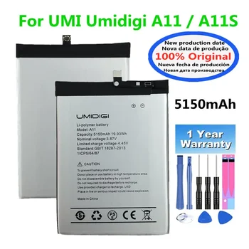 Висококачествен Оригинална Батерия UMI За UMI Umidigi A11S/A11 5150mAh Батерия за Мобилен Телефон Bateria 
