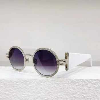 Висококачествени Полихроматические Слънчеви Очила с Оцетна Киселина жена Си марка, Дизайнерски Малки Слънчеви Очила В Кръгла Рамка Oculos Gafas De Sol P