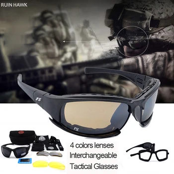 Военни точките X7 Shooting War UV400 Туристически слънчеви очила Тактически очила Поляризирани спортни очила