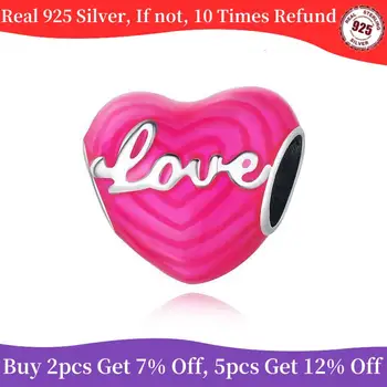 Гореща разпродажба Автентичната Топчета LOVE Charm от Сребро 925 проба, подходяща за оригинална браслету Пандора, ожерелью, бижута, изделия за Жени, оценят дарове
