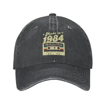 Готина Памучен бейзболна шапка 1984 Г. Съобщение за Мъже И Жени, Регулируеми По Поръчка За Възрастни, Подарък за 39-ти Рожден Ден, Дек Юбилейна Шапка в стил Хип-Хоп