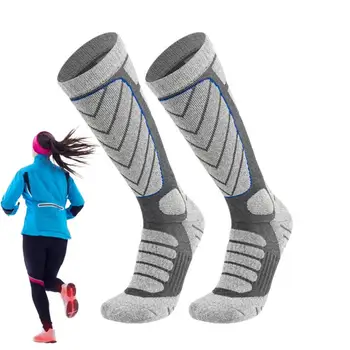 Дамски ски чорапи, зимни топли дебели ски чорапи, термоноски, дишащи зимни чорапи за комфортно каране на ски