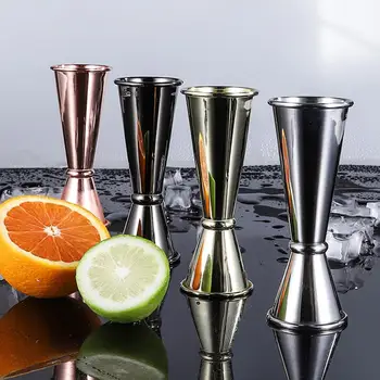 Двустранен мерителна чаша от неръждаема стомана, шейкър за коктейли, устройство за измерване на алкохол, кухненски аксесоари за бара, Инструменти за бар