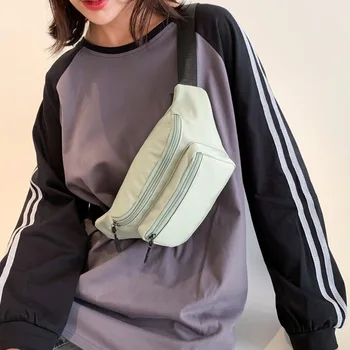 Ежедневни найлон поясная чанта Дамски поясная чанта Градинска облекло през рамо нагрудная чанта Хип-хоп чанта-банан Благородна поясная чанта
