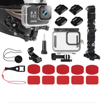 Екшън-Камера Аксесоари За Мотоциклетни Каски Go Pro Gopro Hero 12 11 10 9 8 7 6 Dji Каски Закопчалка За Колан Osmo Camera Kit Set