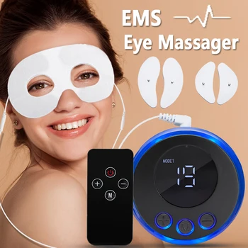 Електрически EMS-масаж за красота на очите, миостимулятор, лифтинг на лице, лифтинг против бръчки, Грижи за кожата на лицето, Тъмни кръгове, намалява умората