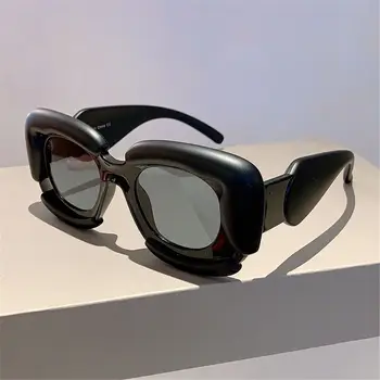 Жените и Мъжете Квадратни Дамски слънчеви очила с защита UV400 2024, Нов луксозен дизайн на марката, очила с негабаритной рамки, Изчислителни Слънчеви очила