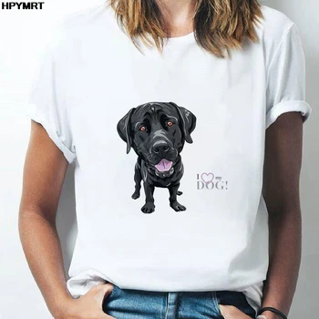 Женска тениска с принтом кавайной куче на 90-те, скъпа графична тениска Harajuku, потници, тениски с къс ръкав и животни, дамски хипстерская облекло