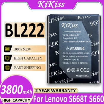 За Lenovo S660 Батерия BL222 BL 222 3800 mah Литиево-йонна Батерия с Голям капацитет за Подмяна на Lenovo S660 S668T Batteria
