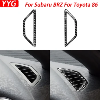 За Subaru BRZ, за Toyota 86 2017-2019, табло от въглеродни влакна, Ленти за украса на воздуховыпусков от двете страни, стикер за декориране на интериор на автомобил