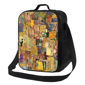 Картини на Густав Климт, Изолирани чанти за жени, Преносим Охладител, Термос за обяд, Училищен