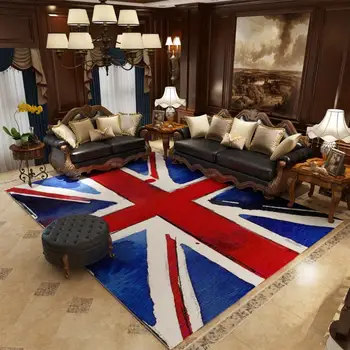 Килим в американски стил в британския стил, диван, масичка за кафе в хола, нескользящий мат, Одеало за легло в спалнята, Декоративен килим в трапезарията