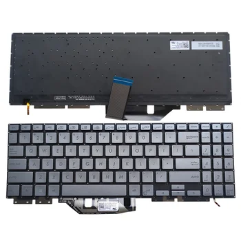 Клавиатура с подсветка на САЩ за Asus ZenBook Flip 15 Q526F Q526FA UX562 UX562F UX562FA UX562FAC Осветление 0knb0-563hus00 563GUS00 Нова