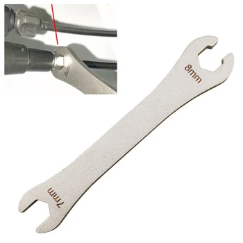 Ключ за велосипедни спици с гаечен ключ за маслени, спирачни тръби за планински велосипеди, гаечен ключ с отворен край, 7-8 мм, Инструменти за ремонт на велосипеди