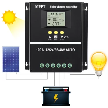 Контролер Mppt Слънчев Заряд и Фотоелектричния Регулатор на Мощност 24 В Лентата с Алуминиев Профил Система 12v