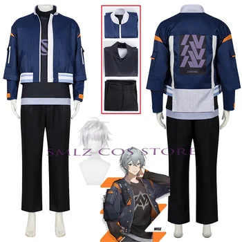 Костюм Zenless Zone Zero за cosplay, аниме, униформи, Перука, яке, топ, панталони, комплект, мъжки дрехи за ролеви игри на Хелоуин