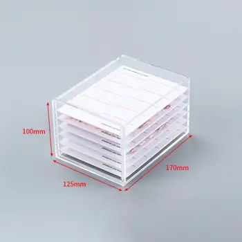 Кутия за съхранение на върховете на ноктите Професионален Преносим контейнер витрина за инструменти за нокти-арт за Домашно съхранение на Diy Външен ноктите