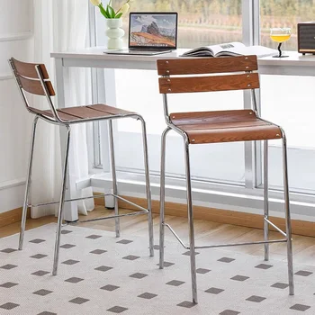 Кухненски стол Съвременната Скандинавска рецепцията Дизайнерски столове за дневна Трапезария Шезлонги на открито Мебели за интериора