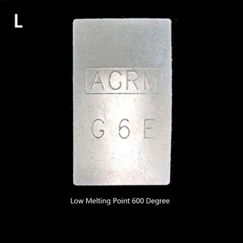 Лист за запояване сребро с възможност за рязане на по-ниска/средна/висока температура За заваряване бижута, метални скулптури 40*19*0.5 мм
