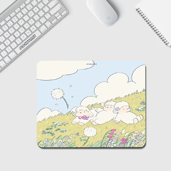 Малко подложка за мишка Kawaii Office XS, подложка за мишка, сладък подложка за мишка за лаптоп от висок клас 20x25 см, малка гумена подложка за маса
