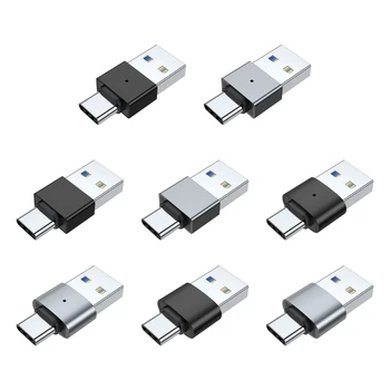 Метален Конвертор USB Type C USB3.0 Male в C USB Удължител Male за Зареждане и Пренос на данни, Адаптер за Компютри