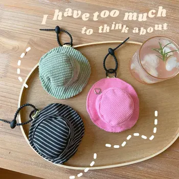 Мини-панама, bag-чанта, висулка, Малък портфейл, чанта за съхранение на слушалки с брелоком, детска стоп-моушън шапка, Аксесоари за дрехи.