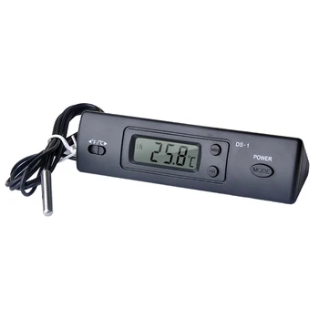 Мини термометър Електронен цифров открит мултифункционален термометър Авто термометър за помещения с датчик за време и температура