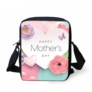 Мини чанта за месинджър, за момчета и момичета от Деня на майката, персонални малка чанта през рамо, мультяшные чанти за рамо за майките подарък