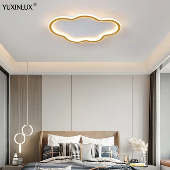 Минималистичен тавана лампа Cloud Led за детска стая, черно-бели и златни лампи за дневна, трапезария, кабинет, прости творчески осветителни тела