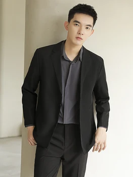 Модерен всекидневен костюм от висок клас, пролетта нов мъжки ежедневни младежки обикновен костюм, Корейската версия на бизнес ежедневна универсален палто A20