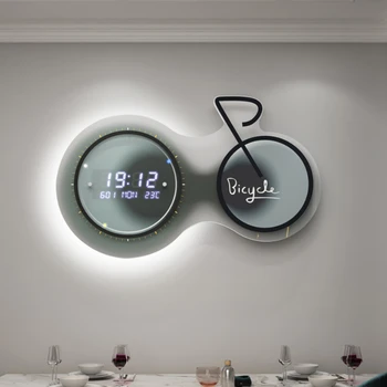 Модерни електронни часовници за всекидневна 2022 година, цифрови домашни Окачени на стената Минималистичные Творчески Елегантни