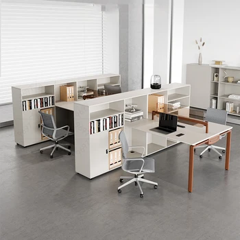 Модерни идеи компютърен офис бюрото чекмеджета Минималистичен студийная мода Дървена бюро Маси за офис Мебели