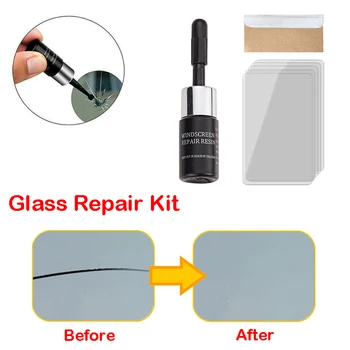 Модернизираният комплект за ремонт на пукнатини на предното стъкло на автомобила, инструменти за ремонт на предното стъкло, драскотини по стъклото, Инструмент за ремонт на прозорци