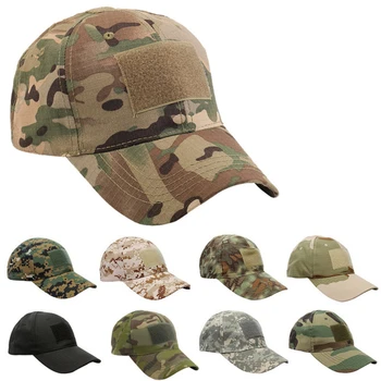 Мъжки военни бойни шапки козирка Бейзболна Тактическа Многокамерная Регулируема шапка Армията камуфляжная бейзболна шапка за лов и еърсофт оръжия