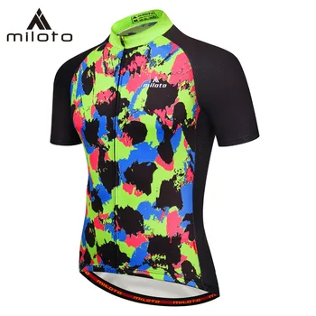 Мъжки колоездене потници MILOTO Pro с къс ръкав, велосипедна майк Riding Team МТБ, ризи шоссейного колоезденето, облекло за мъже