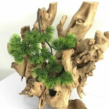 Начална сватбена Украса на коледната елха със собствените си ръце Изкуствени борови клонки Нетоксични изкуствени растения Пластмасови Изкуствени растения