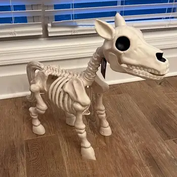 Нов Хелоуин-Скелет на крава Украса за Хелоуин Реалистичен череп на Крава Декор на Скелета Кладбищенский подпори Измишльотина украса за Хелоуин