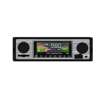 Нов ретро автомобили безжична Bluetooth 12 В MP3-плейър AUX аудио вход, поставяне на карта с памет, USB флаш устройство, мултимедия радио