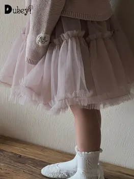 Нова окото пола-пакет за момичета в Корейски стил, сладки Бебешки газови поли, Детска пола с волани, дрехи