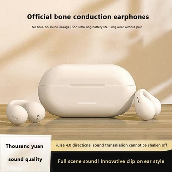 Нови Оригинални Слушалки Bluetooth 5.3 с Костна Проводимост T75, Спортни Слушалки с Качеството на звука HiFi, Водоустойчиви Слушалки TWS