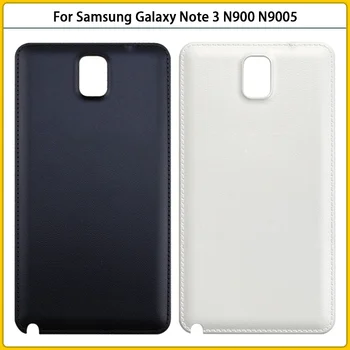Новост за Samsung Galaxy Note 3 N900 N9005 Note3 Задната част на кутията на батерията Note3 Корпуса на задния капак Пластмасов панел за Смяна на лого