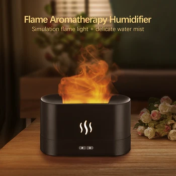 Овлажнител на въздуха Flame Fire Ароматерапевтични Дифузор Ултразвукови Ароматни Есенции Овлажнител на въздуха за дома Решетки аромати за дома в спалнята