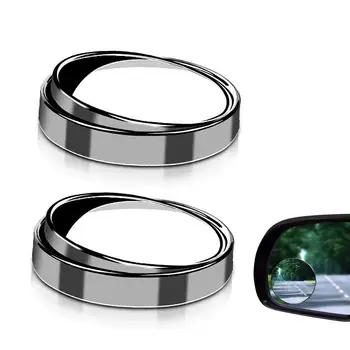 Огледала за слепи зони Кръгли HD Стъкло кръгла форма Огледало за слепи зони с регулиране на 360 градуса Огледалото за обратно виждане, за леки автомобили, ванове и камиони