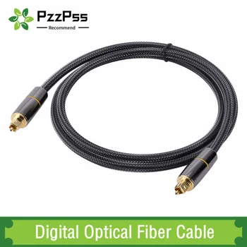 Оптичен аудио кабел PzzPss Цифров Оптичен Кабел Toslink 1M 2M 3M 5M SPDIF Коаксиален Кабел за Усилвател на Плейъра PS4 Soundbar